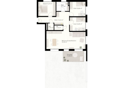 4 Zimmer Wohnung Nr.1 | 89233 Neu-Ulm